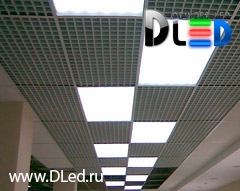 Ультратонкие светодиодные панели на потолке