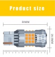   Автолампа светодиодная W21W - T20 - 7440 - W3х16q - SMD 3030 21W c обманкой V2 (1шт.)