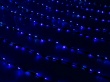   Гирлянда наружная "Бегущий огонь" 2 х 1.5 м 400Led, 8 режимов, черный провод, Синий.