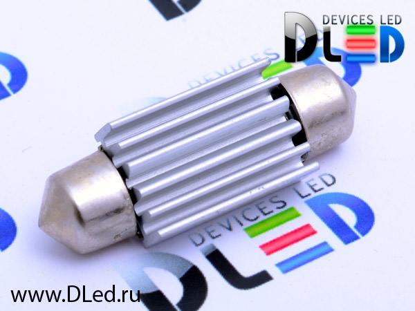   Автолампа светодиодная C5W FEST 36мм + SV8,5 - 3 SMD ( с обманкой) (2шт.)