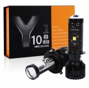   Светодиодные лампы H7 PX26D для авто Бренд DLED серия Y10 Pro белый свет 6500K 8000lm LED линзы 2 шт.