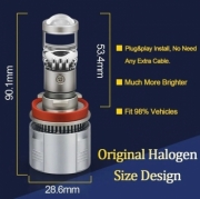   Светодиодные лампы H11 (H8, H9, H16jp) для авто Бренд DLED серия A80 12V белый свет 6500K (2 шт.)