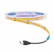   Светодиодная лента 2 метра 5V DC COB c USB разъемом (Теплая Белая )
