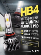   Светодиодные лампы HB4 9006 P22D Серия Ultimate Pro Бренд DLED 5500K 60W 4500lm CSP 3570 (2шт.)