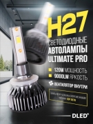   Автолампа светодиодная H27 880 881 PGJ13 Серия Ultimate Pro Бренд DLED 5500K 60W 4500lm CSP 3570 (2шт.)