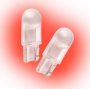   Автолампа светодиодная T10 - W5W 24V серия Crystal Бренд DLED - красная (2 шт.)
