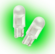   Автолампа светодиодная T10 - W5W 24V серия Crystal Бренд DLED - зеленая(2 шт.)
