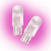   Автолампа светодиодная T10 - W5W 24V серия Crystal Бренд DLED - розовая (2 шт.)