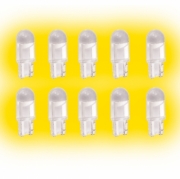   Автолампа светодиодная T10 - W5W 24V Серия Crystal Бренд DLED - желтая (10 шт.)