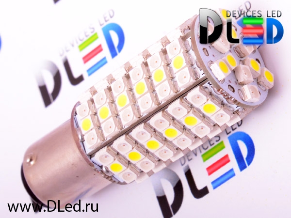   Автолампа светодиодная 1157 - P21/5W - BAY15d - 120 LED SMD3528 Двуцветная (2шт.)