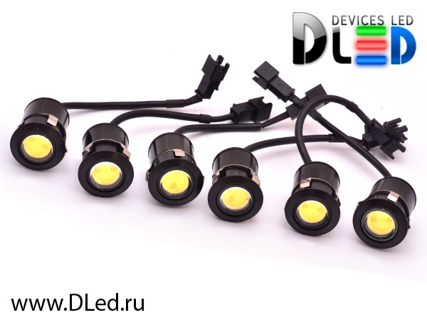   Точечные дневные ходовые огни 24V DRL- 6 x 2