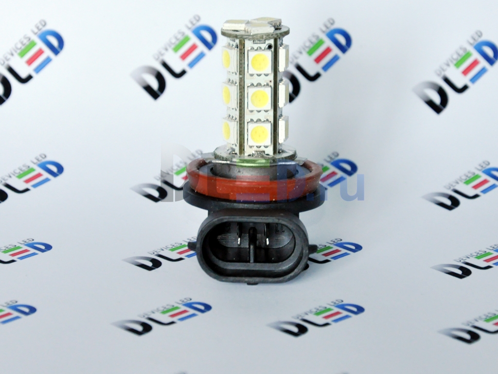   Автолампа светодиодная H8 - 18 SMD 5050 (1шт.)