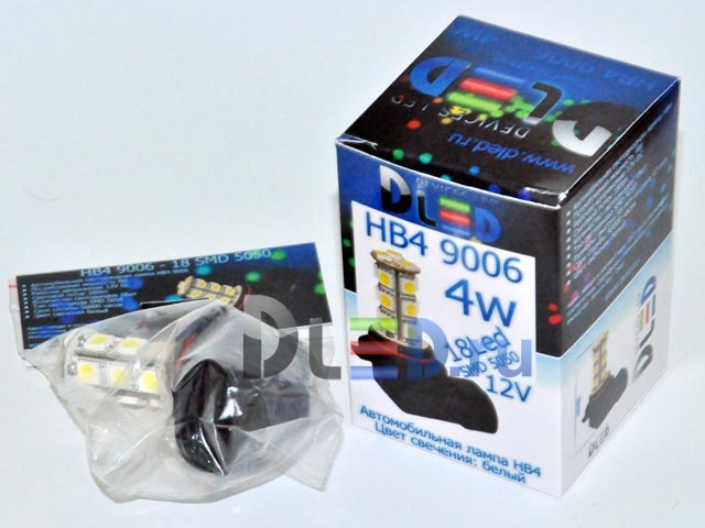   Автолампа светодиодная 24V HB4 9006 - 18 SMD 5050