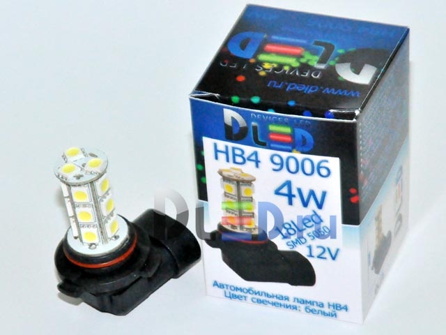   Автолампа светодиодная 24V HB4 9006 - 18 SMD 5050