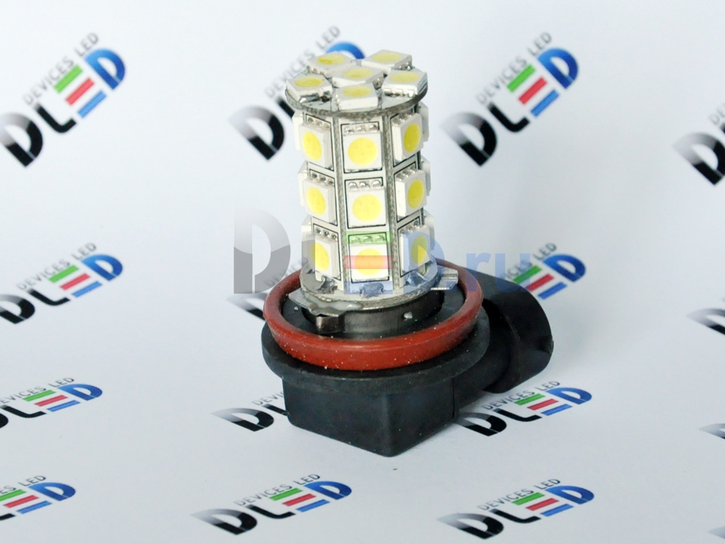   Автолампа светодиодная H8 - 27 SMD 5050 (2шт.)
