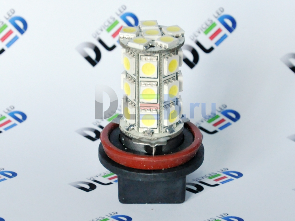   Автолампа светодиодная H8 - 27 SMD 5050 (2шт.)