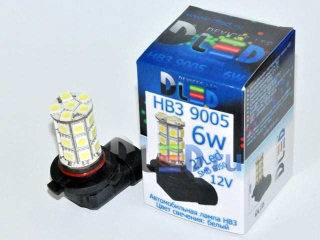   Автолампа светодиодная 24V HB3 9005 27 SMD 5050 Black