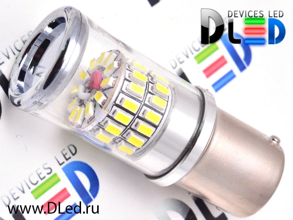   Автолампа светодиодная 24V 1156 - P21W - S25 - BA15s - 48 SMD3014 + Стабилизатор