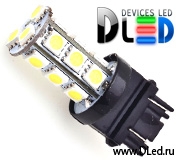   Автолампа светодиодная 24V P27/7W - T25 - 3157 - 18 SMD 5050 Black
