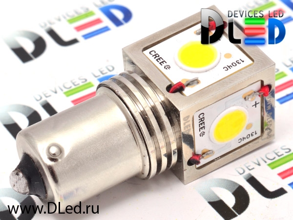   Автолампа светодиодная 1156 - PY21W - S25 - BAU15s - 4 CREE CXA1304 (2шт.)
