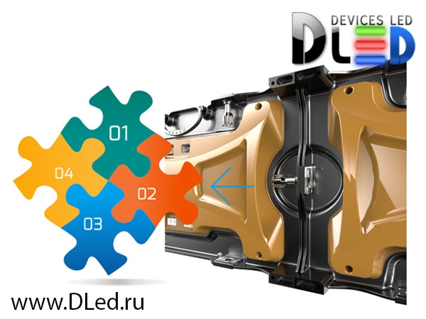   Светодиодный внутренний экран DLED Smart p1.2