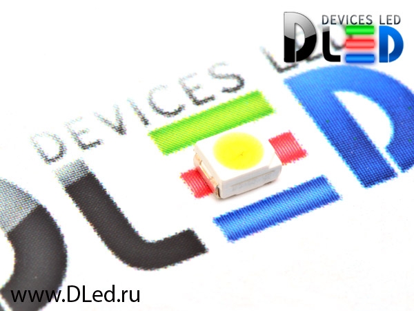   Светодиод smd 3528 Теплый белый 3300k (10 шт.)