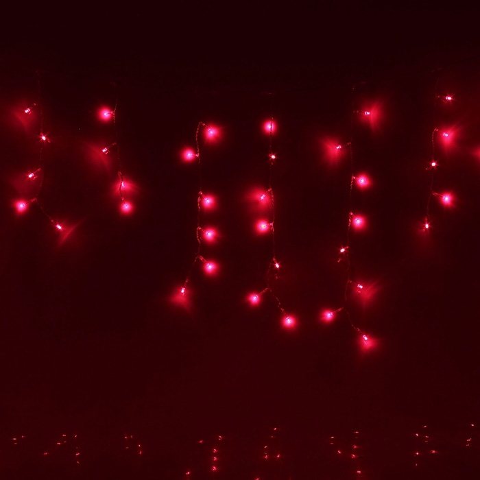  Гирлянда наружная "Бахрома" 60Led зеленый (нить силикон)