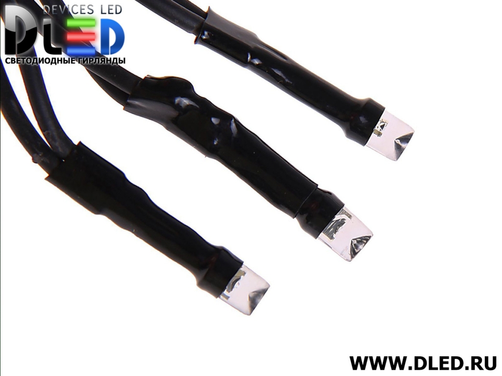   Гирлянда наружная "Занавес" 2х6м 1440Led, мигание, нить темная, Зеленый