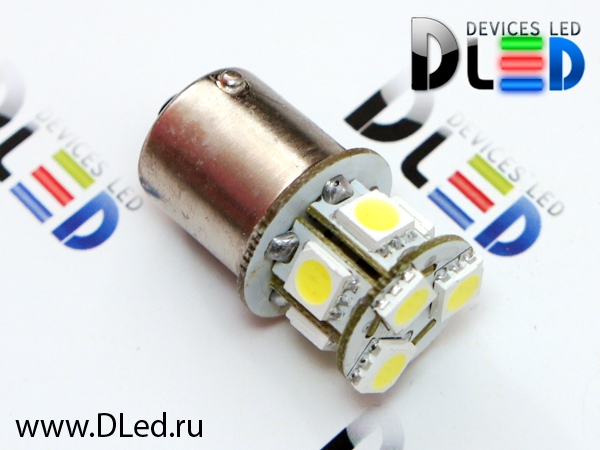   Автолампа светодиодная 1156 - P21W - S25 - BA15s - 8 SMD 5050 (2шт.)