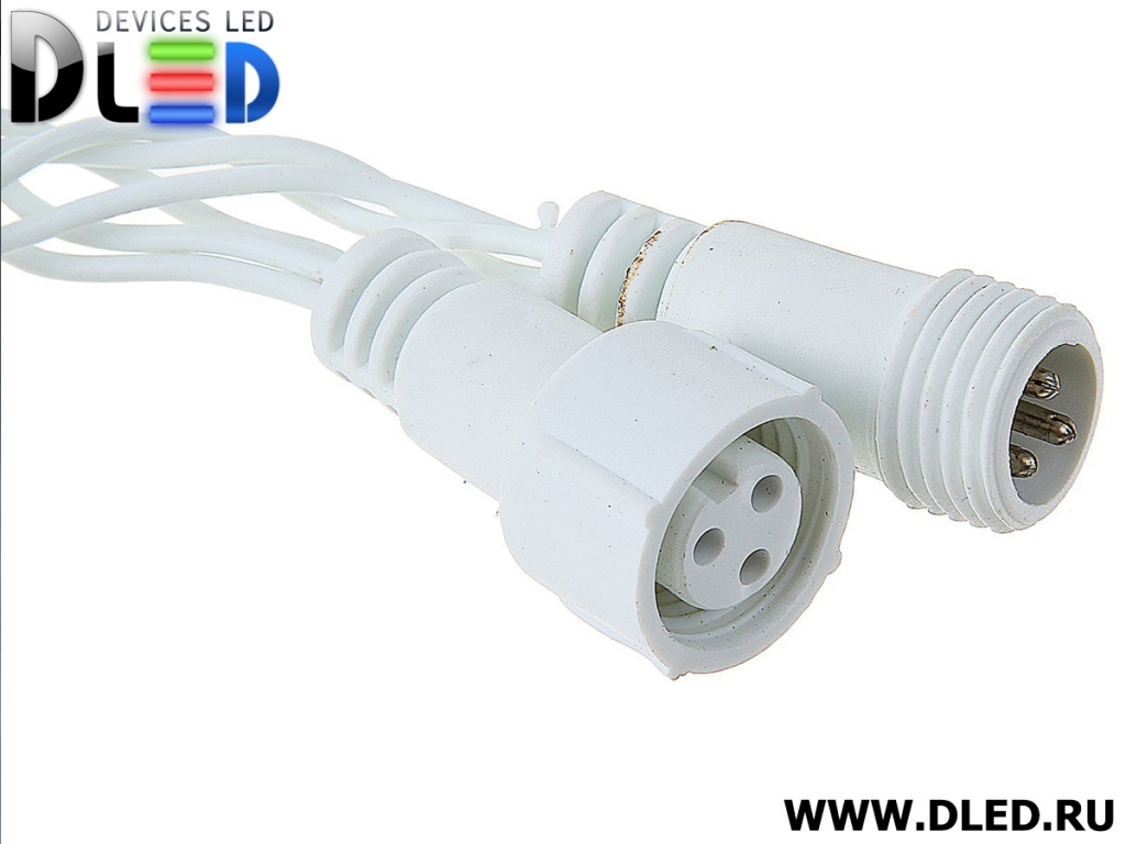   Гирлянда наружная "Занавес" 2х6м 1440Led, мигание, нить белая, Желтый