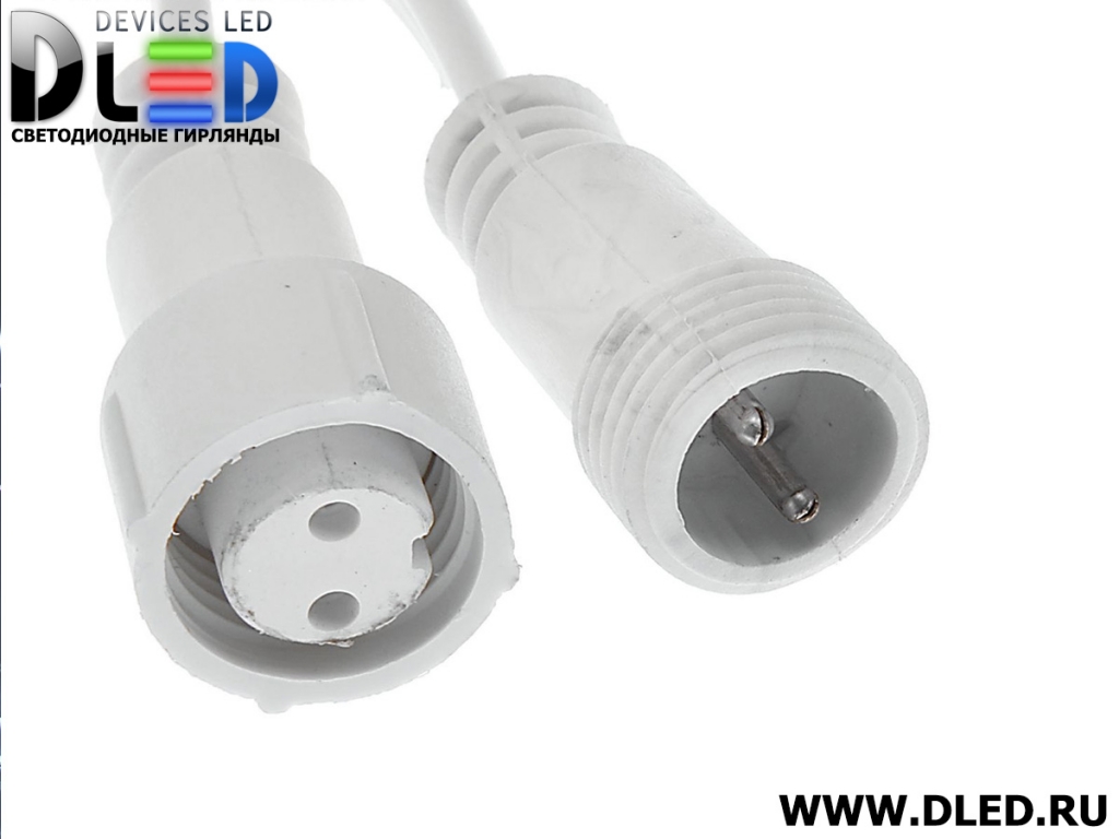   Гирлянда наружная "Занавес" 2х9м 1800Led, фиксинг, нить белая, Белый