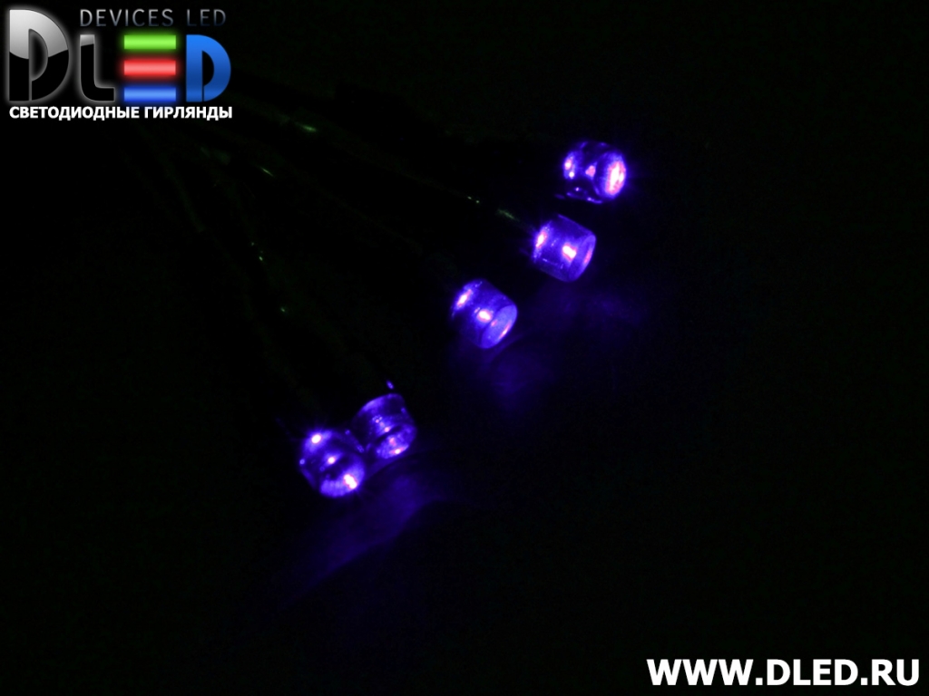   Гирлянда внутренняя "Сеточная" 120Led 1м х 0.9м, мигание, провод темный, Синий