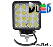   Фара рабочего освещения 16 led Epistar Dled 48W Spot Дальний свет (Точечный)
