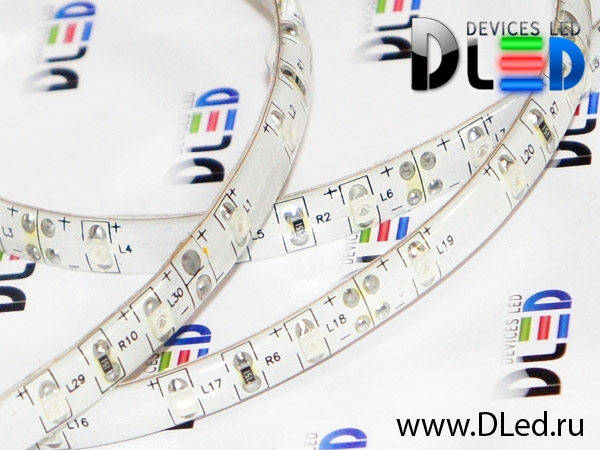   Светодиодная лента ультрафиолетовая SMD 3528 (60 led) 300nm IP65
