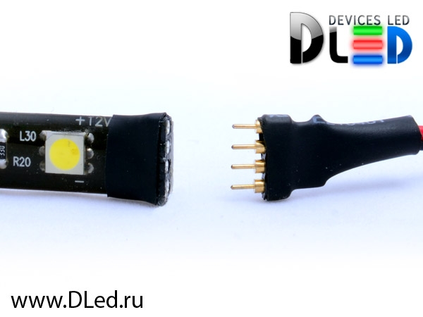   Светодиодная лента для авто 30см SMD 5050 12Led Красного свечения