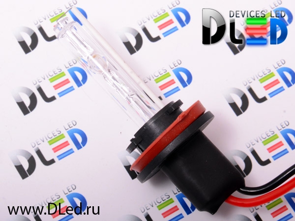   Ксеноновая лампа DLED с цоколем H11 6000K (2шт.) (Разъем AMP)