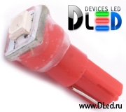   Автолампа светодиодная T5 - 1 SMD 3528 (Желтая) (2шт.)