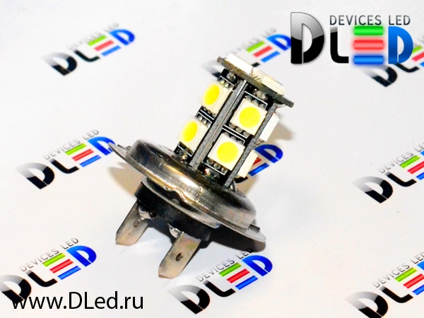   Автолампа светодиодная 24V H7 - 13 SMD 5050 Black