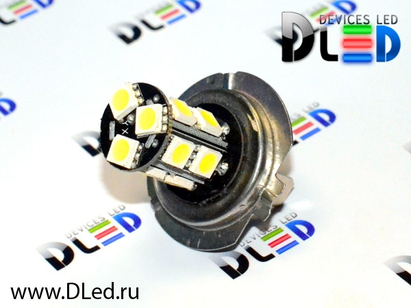   Автолампа светодиодная 24V H7 - 13 SMD 5050 Black