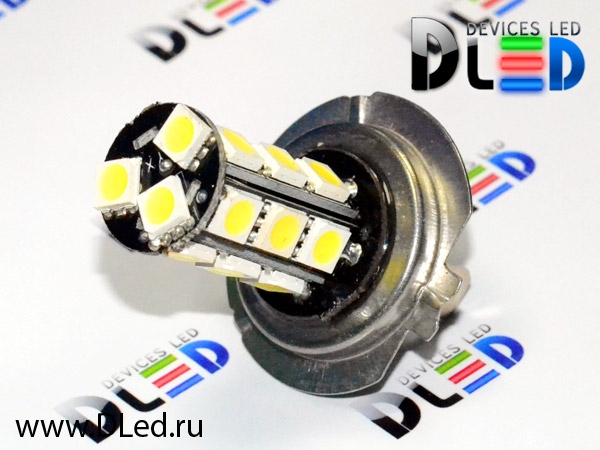   Автолампа светодиодная 24V H7 - 18 SMD 5050 Black