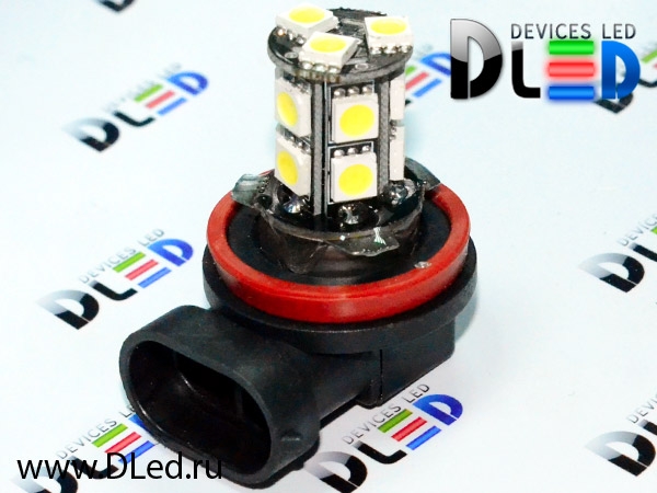   Автолампа светодиодная H8 - 13 SMD 5050 Black (2шт.)