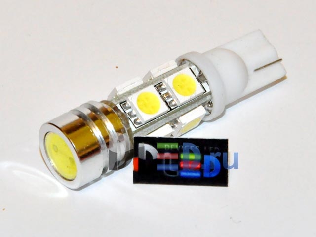 LED autolamp  T10 - W5W - 1w + 8 SMD 5050