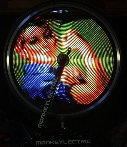 LED on bicycle  Monkey Light DLED