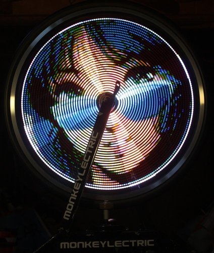 LED on bicycle  Monkey Light DLED