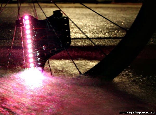 LED on bicycle  Monkey Light DLED