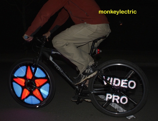 LED on bicycle  Monkey Light DLED