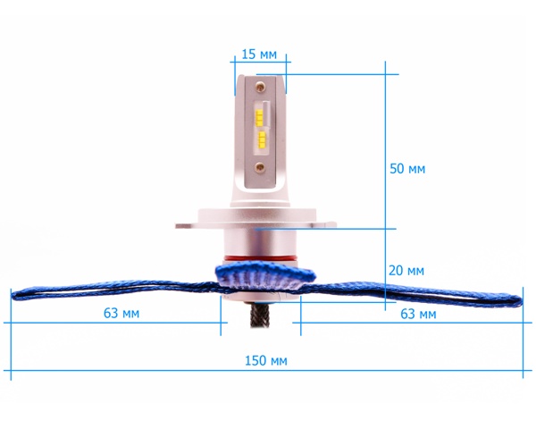 Светодиодная автомобильная лампа H4 SMART3 DLED