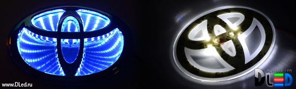 Светящиеся логотипы на авто