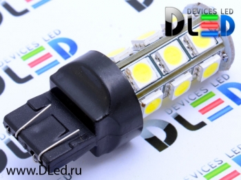   Автолампа светодиодная W21W - T20 - 7443 - W3х16q - 18 SMD 5050 (2шт.)