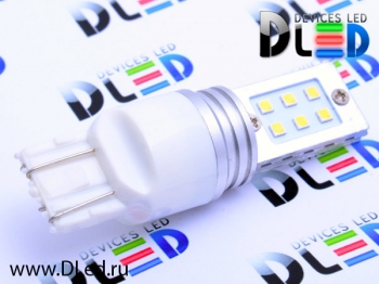   Автолампа светодиодная W21W - T20 - 7443 - W3х16q - 12 SMD 2323 (2шт.)